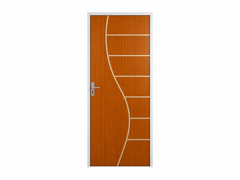 Porta de MDF com frisos